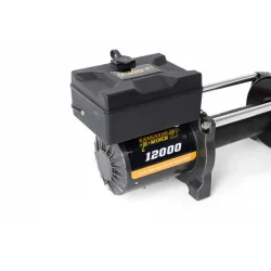 Wyciągarka elektryczna Kangaroowinch K13000 12V lina stalowa sterowanie Wyciągarka samochodowa Kangaroowinch K12000 12V bez liny z prowadnicą ślizgową
